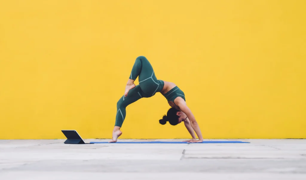 yoga pose, bow pose